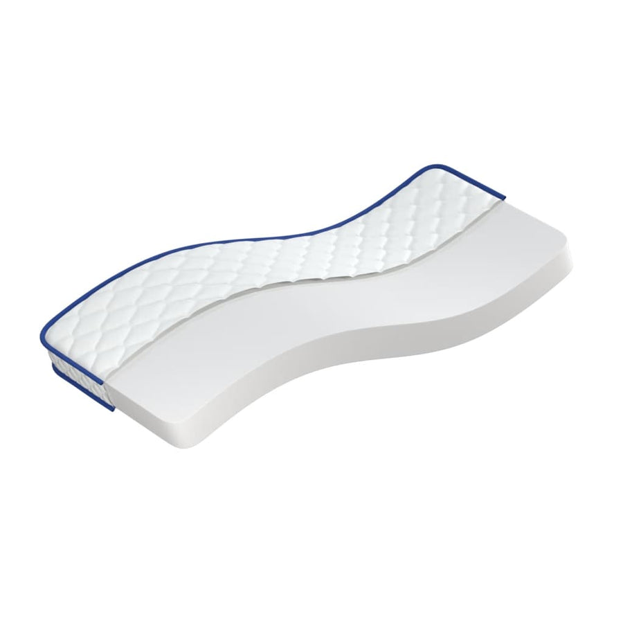 Traagschuimmatras 80x200x17 cm wit