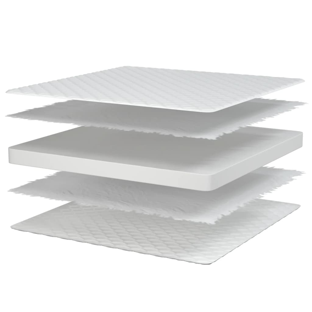 Traagschuimmatras 100x200x17 cm wit