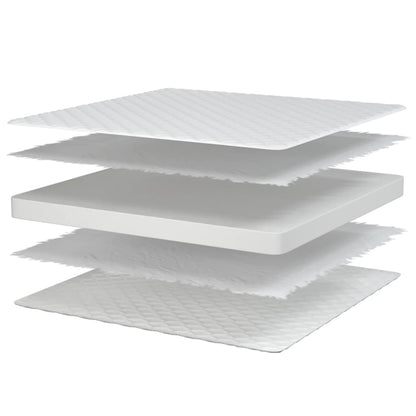 Traagschuimmatras 100x200x17 cm wit