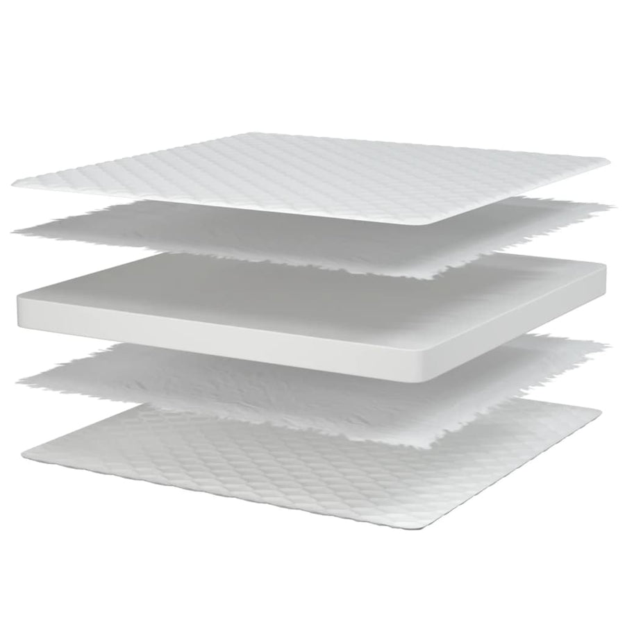 Traagschuimmatras 100x200x17 cm wit