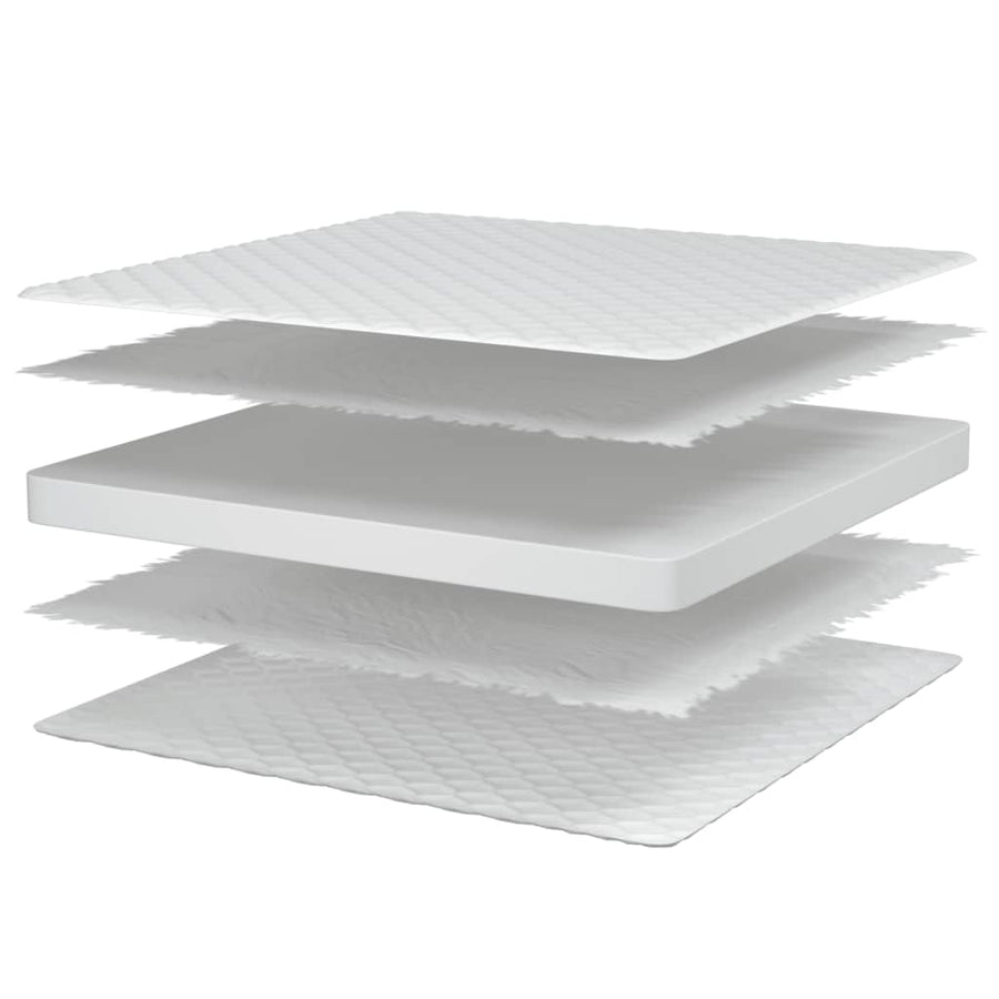 Traagschuimmatras 200x200x17 cm wit