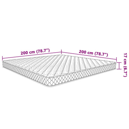 Traagschuimmatras 200x200x17 cm wit
