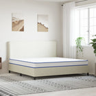 Traagschuimmatras 200x200x17 cm wit