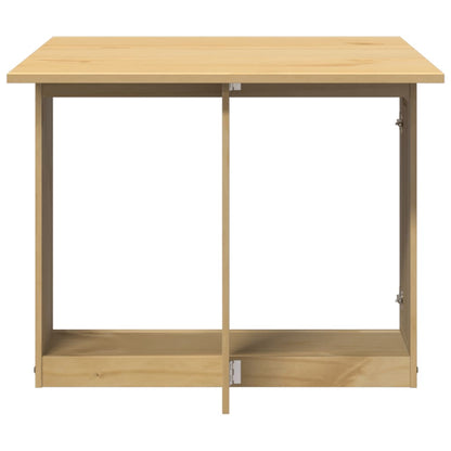 Eettafel Corona inklapbaar massief grenenhout wasbruin