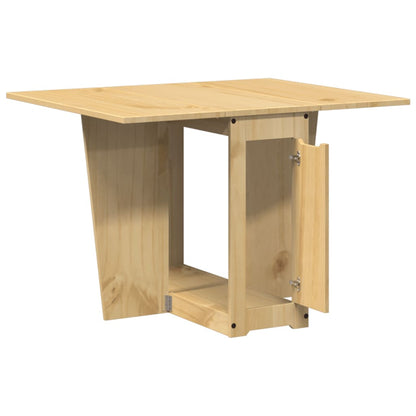 Eettafel Corona inklapbaar massief grenenhout wasbruin