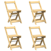 Eetkamerstoelen 4 st Corona inklapbaar grenenhout wasbruin
