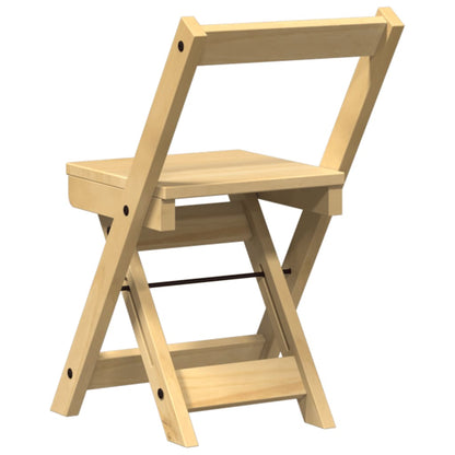 Eetkamerstoelen 4 st Corona inklapbaar grenenhout wasbruin