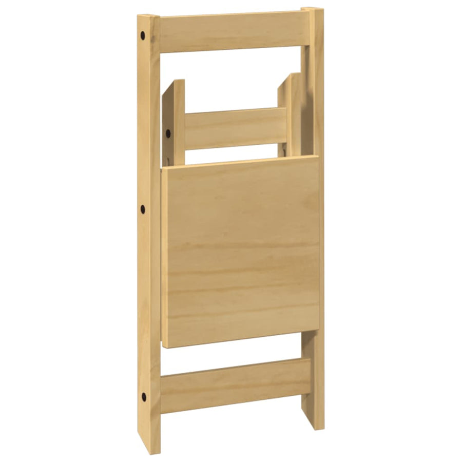 Eetkamerstoelen 4 st Corona inklapbaar grenenhout wasbruin