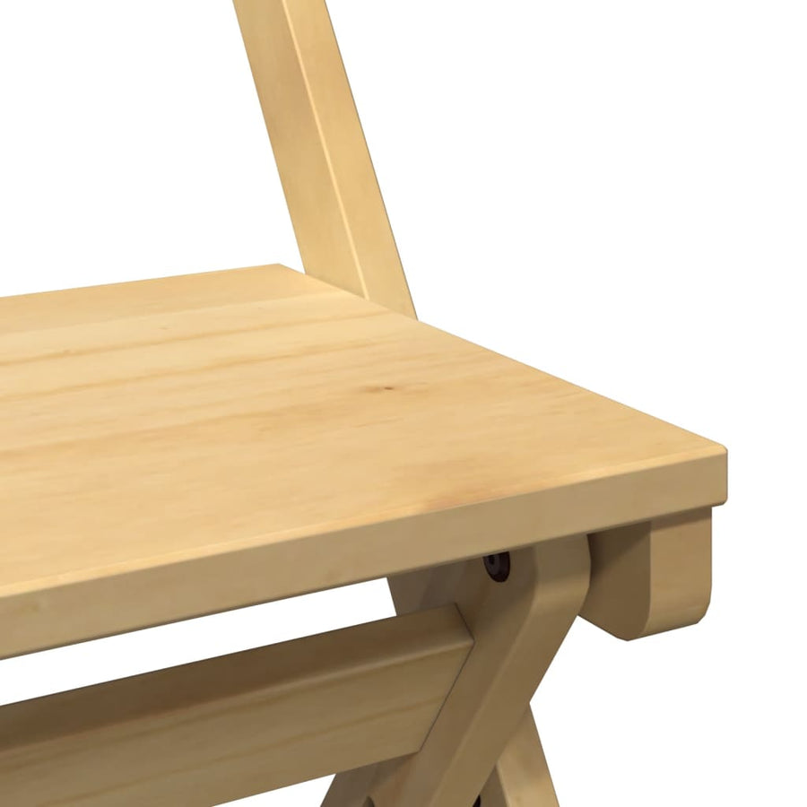 Eetkamerstoelen 4 st Corona inklapbaar grenenhout wasbruin