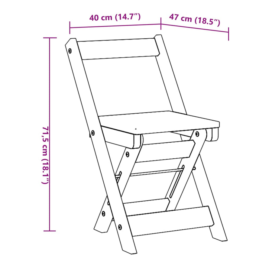 Eetkamerstoelen 4 st Corona inklapbaar grenenhout wasbruin