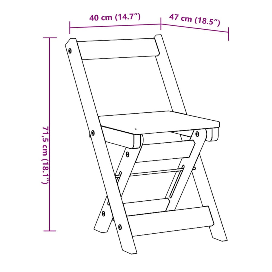 Eetkamerstoelen 4 st Corona inklapbaar massief grenenhout wit