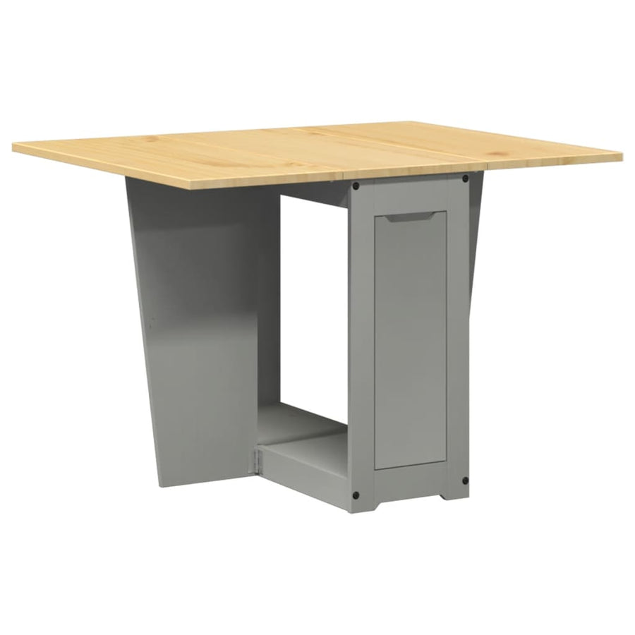 Eettafel Corona inklapbaar massief grenenhout grijs