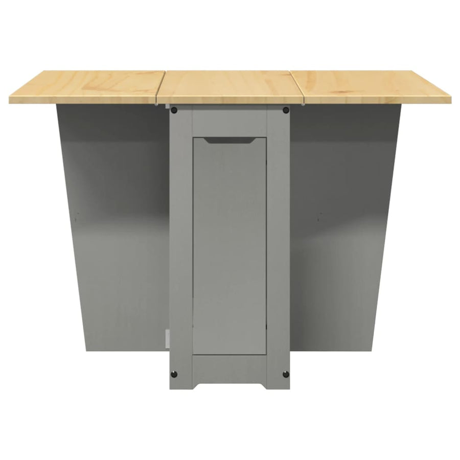 Eettafel Corona inklapbaar massief grenenhout grijs
