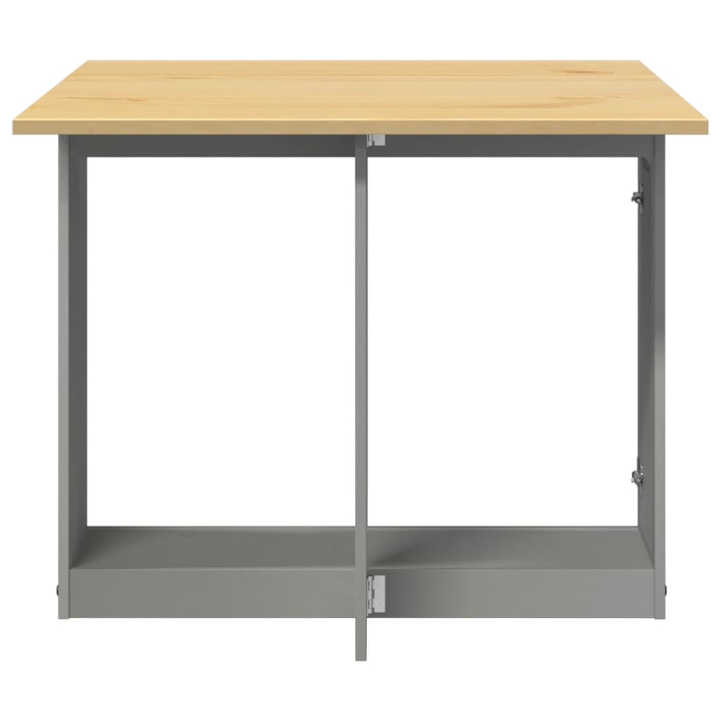 Eettafel Corona inklapbaar massief grenenhout grijs