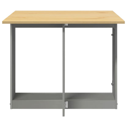 Eettafel Corona inklapbaar massief grenenhout grijs