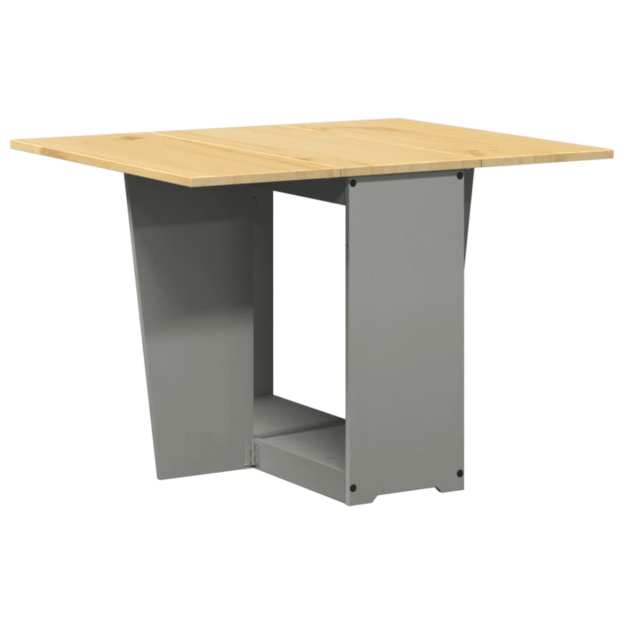 Eettafel Corona inklapbaar massief grenenhout grijs