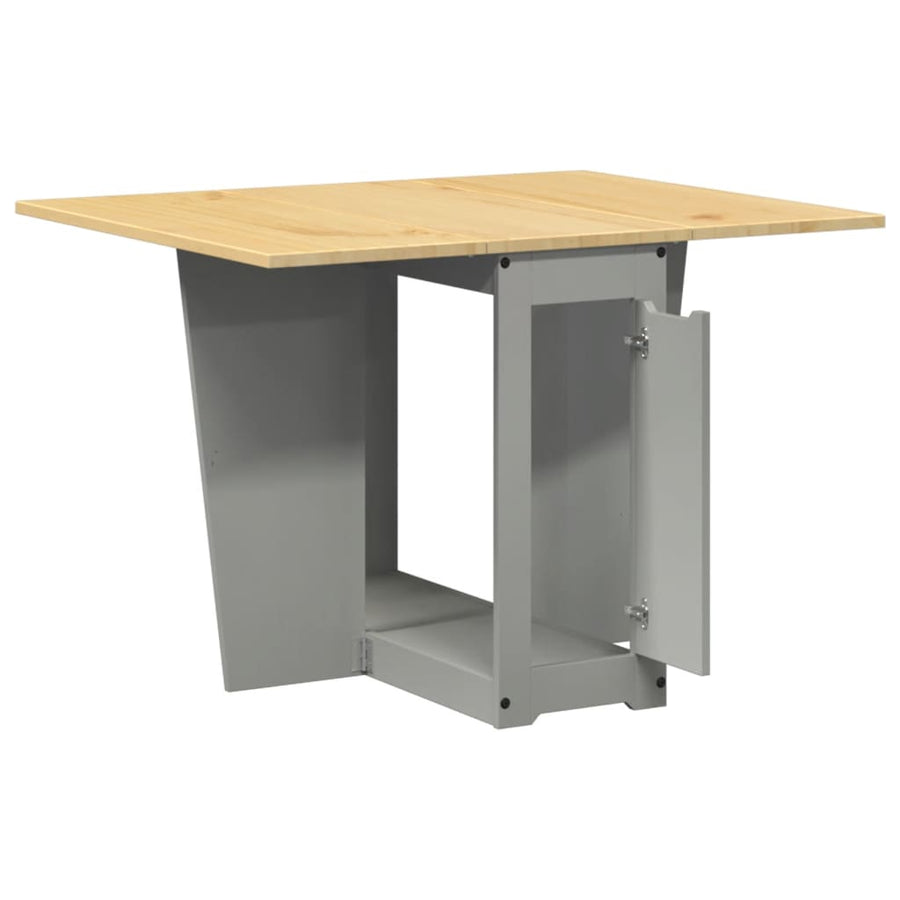 Eettafel Corona inklapbaar massief grenenhout grijs