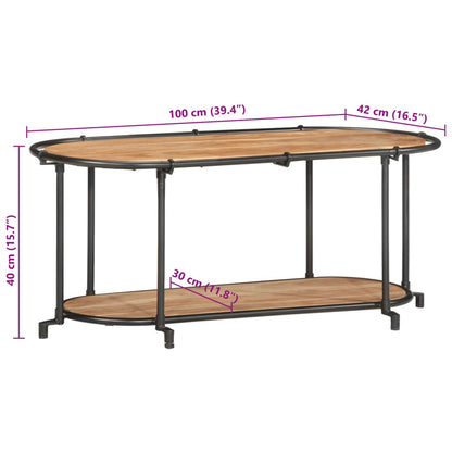 Tv-meubel 100x42x40 cm massief acaciahout