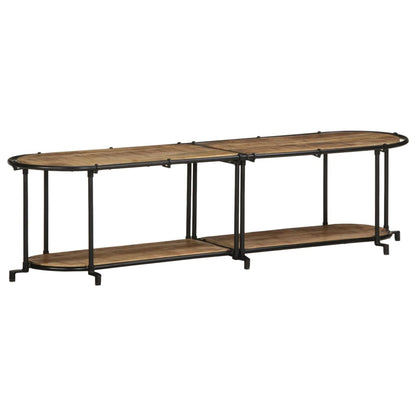 Tv-meubel 160x42x40 cm massief ruw mangohout