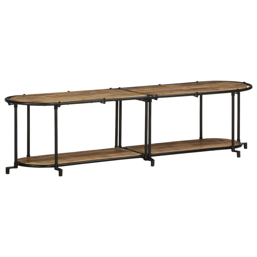 Tv-meubel 160x42x40 cm massief ruw mangohout