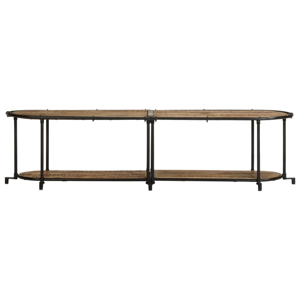Tv-meubel 160x42x40 cm massief ruw mangohout