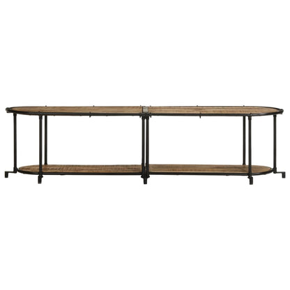 Tv-meubel 160x42x40 cm massief ruw mangohout