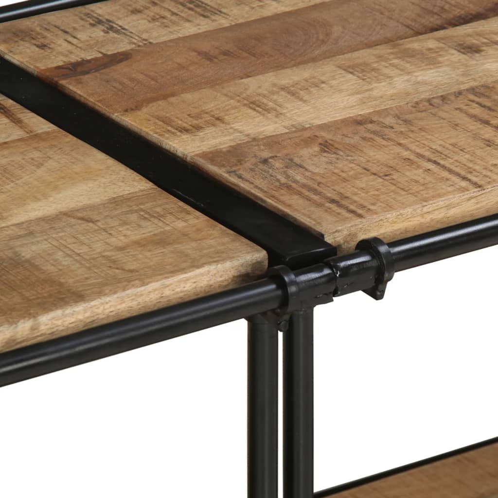 Tv-meubel 160x42x40 cm massief ruw mangohout