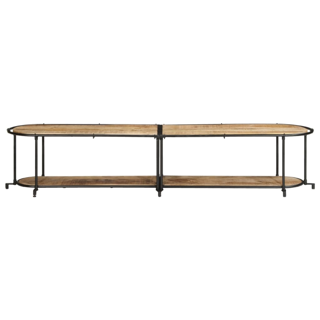 Tv-meubel 200x42x40 cm massief ruw mangohout