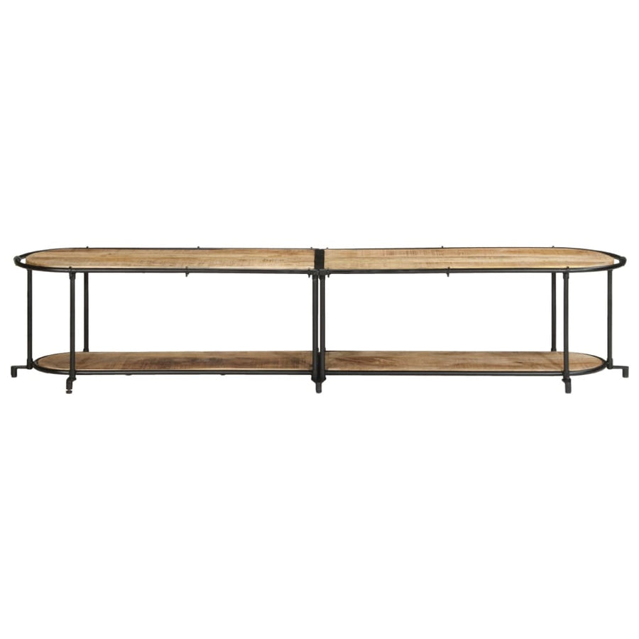 Tv-meubel 200x42x40 cm massief ruw mangohout