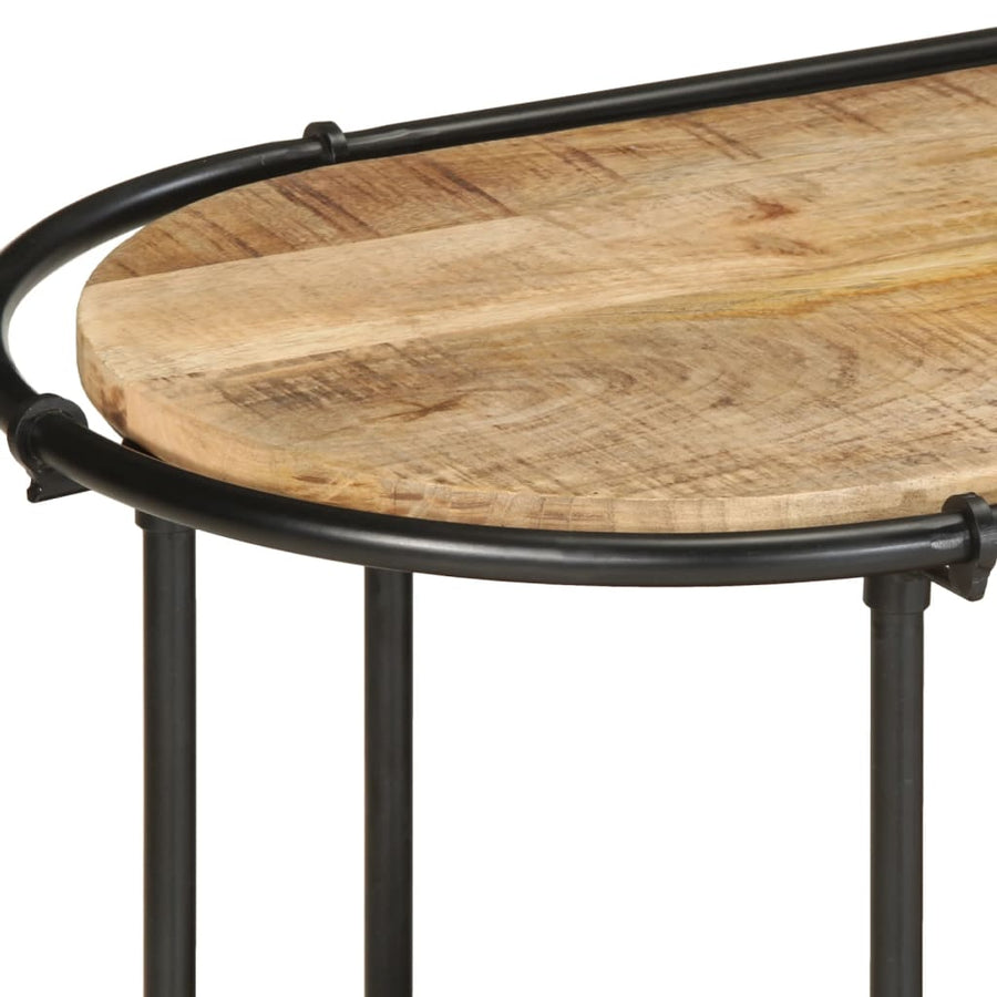 Tv-meubel 200x42x40 cm massief ruw mangohout