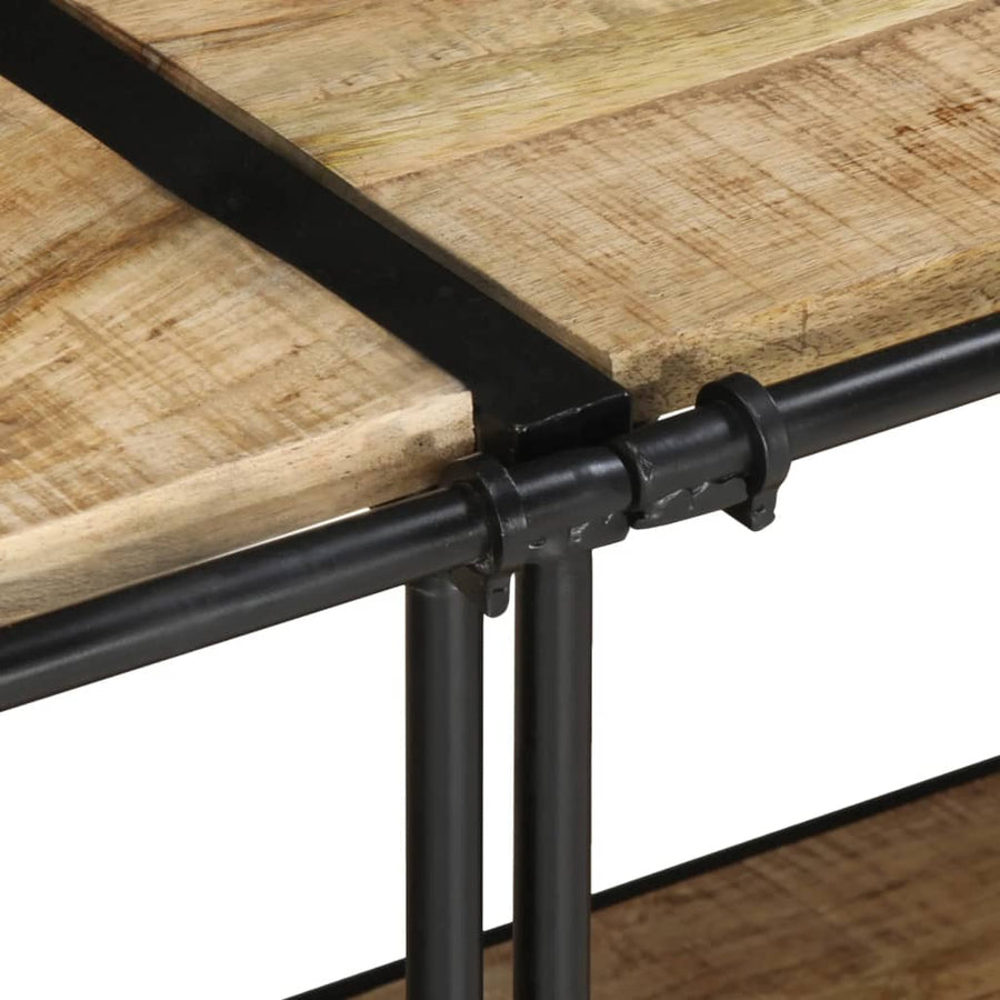 Tv-meubel 200x42x40 cm massief ruw mangohout