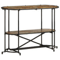 Wandtafel 110x42x76 cm massief gerecycled hout