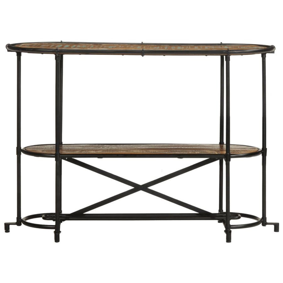 Wandtafel 110x42x76 cm massief gerecycled hout