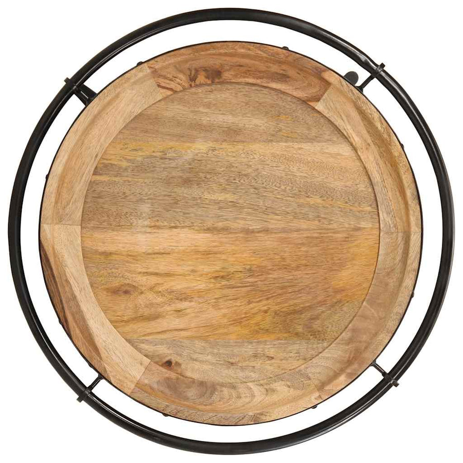 Bijzettafel Ø55x60 cm massief mangohout