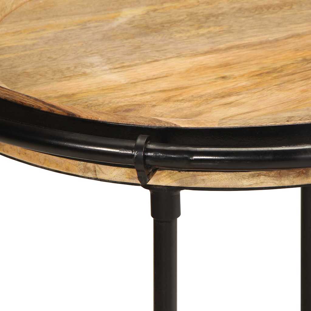Bijzettafel Ø55x60 cm massief mangohout