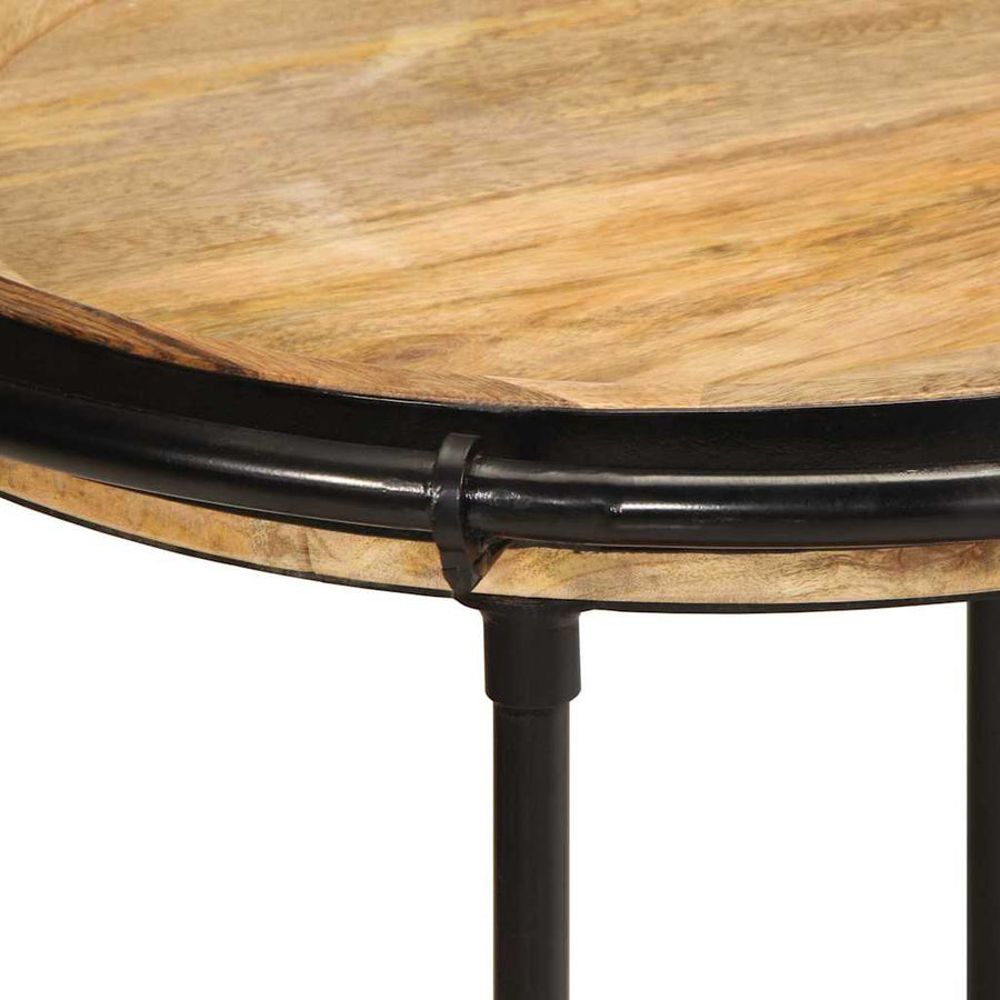Bijzettafel Ø55x60 cm massief mangohout