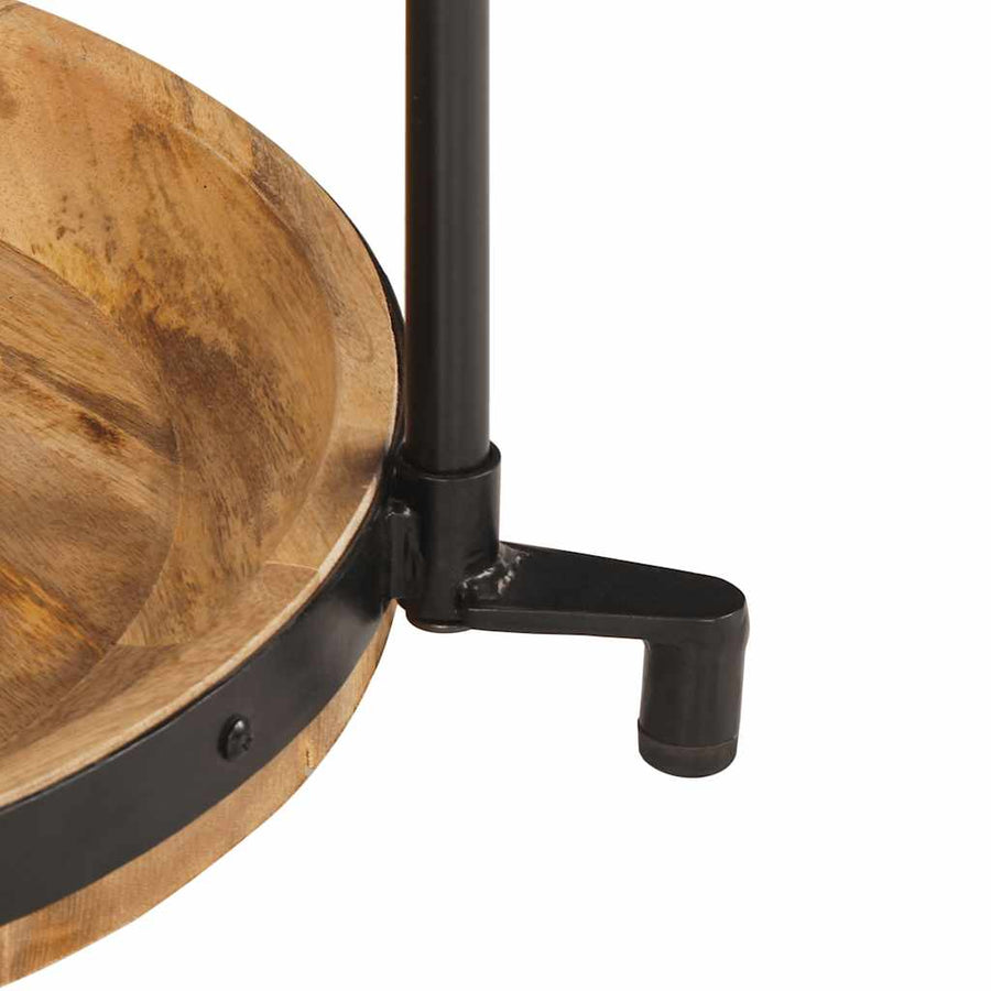 Bijzettafel Ø55x60 cm massief mangohout