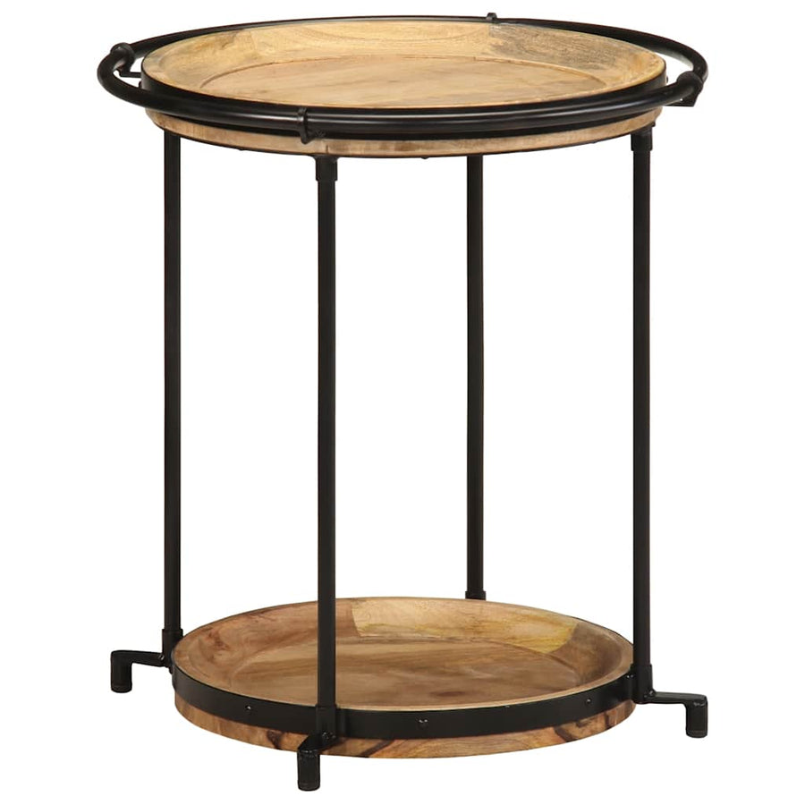 Bijzettafel Ø55x60 cm massief mangohout