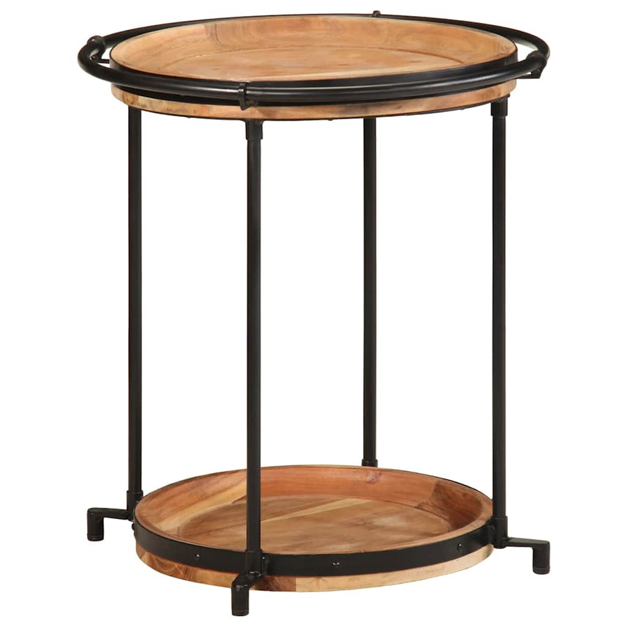 Bijzettafel Ø55x60 cm massief acaciahout