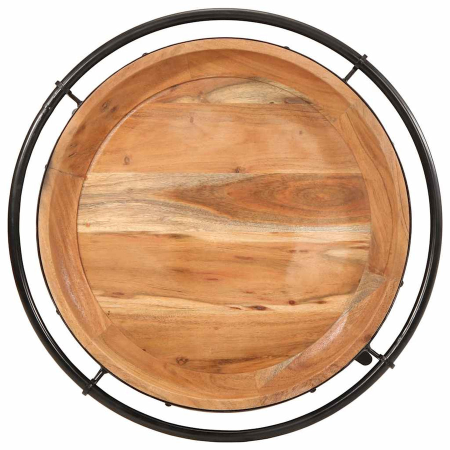 Bijzettafel Ø55x60 cm massief acaciahout