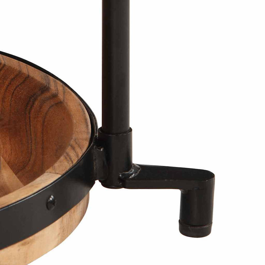 Bijzettafel Ø55x60 cm massief acaciahout