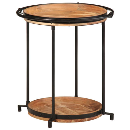 Bijzettafel Ø55x60 cm massief acaciahout