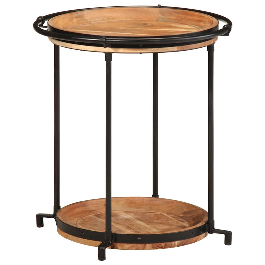 Bijzettafel Ø55x60 cm massief acaciahout