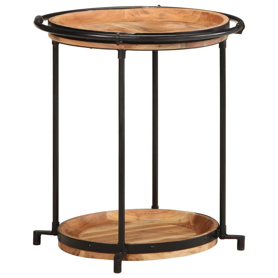 Bijzettafel Ø55x60 cm massief acaciahout