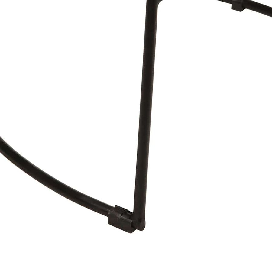 Barkrukken 2 st 49x43x103 cm massief mangohout zwart
