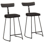 Bar stools 2 pcs 49x43x88 cm solid mango wood black
