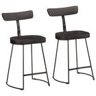 Bar stools 2 pcs 49x43x79 cm solid mango wood black