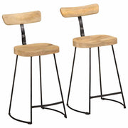 Bar stools 2 pcs 49x43x88 cm solid mango wood