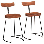 Bar stools 2 pcs 49x43x88 cm solid mango wood
