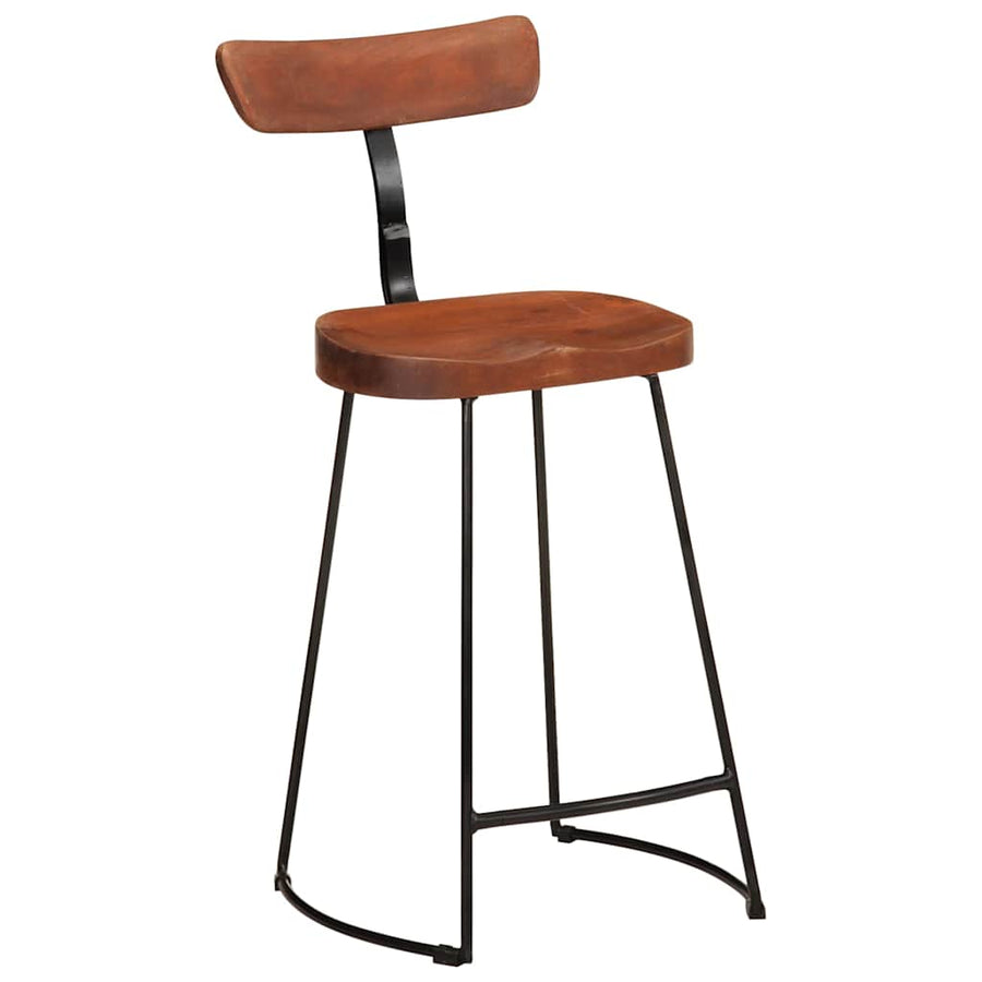Barkrukken 2 st 49x43x88 cm massief mangohout